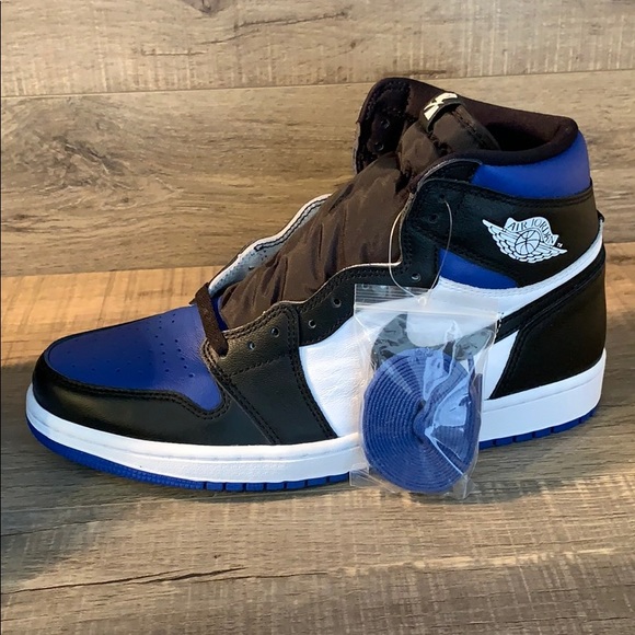 Air Jordan 1 Retro High OG -Black-white-Game Royal - Picture 3 of 6